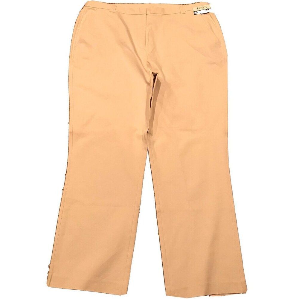 Casual Corner Annex Women Stretch Dress Pants Size 2X Plus Comfort Fit Beige